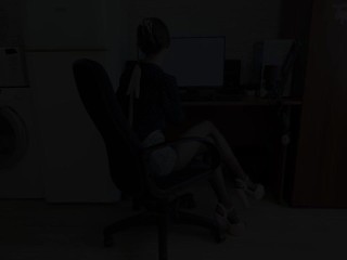 Delightful Footjob And Anal Sex From An Office Employee