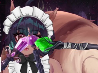 SUBMISSIVE BATTLE MAID WELCOMES HER MASTER HOME ERP WITH LEWD SQUIRREL VTUBER SIFAVELLANA