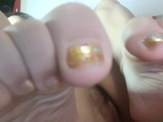 My beautiful manicur and pedicure