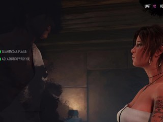 Horny Lara Croft From Tomb Raider MASSAGE ANAL FINGERING AND THROAT FUCKED