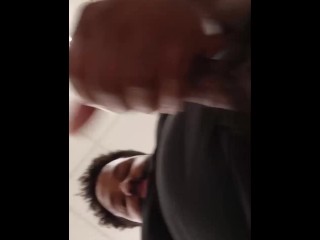 EXTREMELY Risky Public BBC Daddy Cumshot