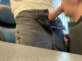 Office blowjob secretary fucks boss for bad performance