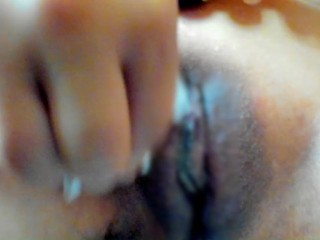 約１０か月ぶりのまんこの剃毛。丁寧に電動剃刀でマン毛を処理。