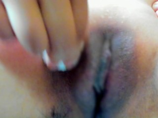 約１０か月ぶりのまんこの剃毛。丁寧に電動剃刀でマン毛を処理。