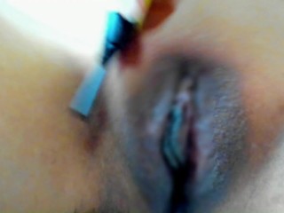 約１０か月ぶりのまんこの剃毛。丁寧に電動剃刀でマン毛を処理。