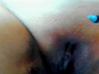 約１０か月ぶりのまんこの剃毛。丁寧に電動剃刀でマン毛を処理。