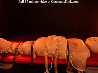 Isabel Love in inflatable latex sack