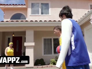 🔁Swappz - MVP Stepmothers Beat Their Stepsons in Basketball And Then Beat Their Cocks