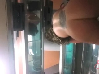 Eva Notty in Taning Bed