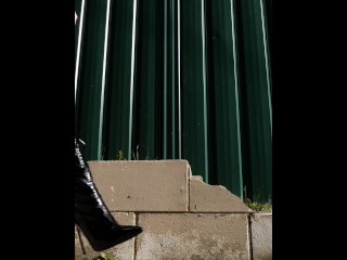 PVC Stiletto Boots & Fishnet Pussy Worship - Full Free Tease in 4k