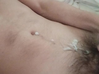 I wake up and I jerk off for a big and thick cum