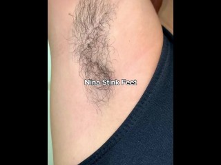 Hot Girl with Hairy Armpits!