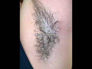 Hot Girl with Hairy Armpits!