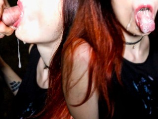 I gave HUGE FACIAL for 18yo slut in the entrance after fuck - Reislin&RedRock