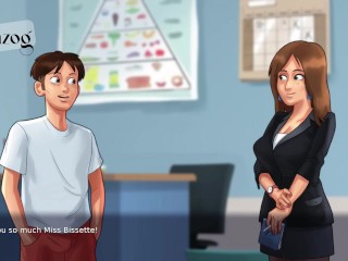 HOT FRENCH TEACHER FUCKED!  Summer time Saga