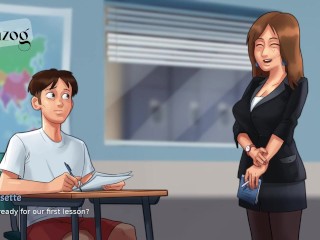 HOT FRENCH TEACHER FUCKED!  Summer time Saga
