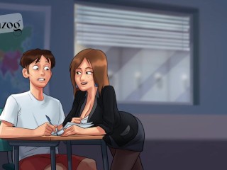 HOT FRENCH TEACHER FUCKED!  Summer time Saga