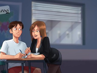 HOT FRENCH TEACHER FUCKED!  Summer time Saga