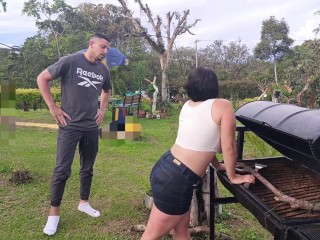 Cris La Cobra le hecha leña al fuego de Anita para follarsela bien caliente