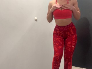 hot CandyLuxxx try on new Nike leggings