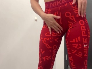 hot CandyLuxxx try on new Nike leggings