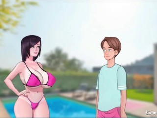 SexNote - Foot job by the poolside - KimmyToons Sex games