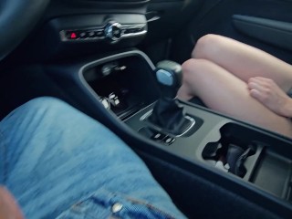 Stranger Catches Me Jerking Off In Public Car Park And I Cum In Her Mouth - TATE