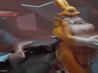 Furry stepmother Renamon anal- creampied