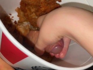 KFC bucket with a surprise inside. Stepsister liked it.