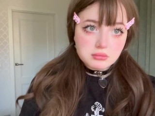 Cute teen Egirl from Tinder try anal for first time on FaceTime call. part 2. real amateur homemade