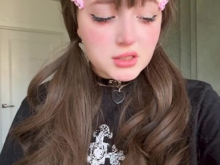 Cute teen Egirl from Tinder try anal for first time on FaceTime call. part 2. real amateur homemade