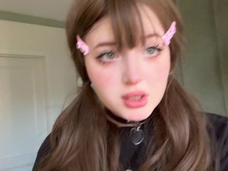 Cute teen Egirl from Tinder try anal for first time on FaceTime call. part 2. real amateur homemade