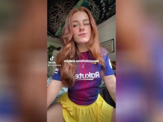 School Girl accidentally Leaks Virgin Pussy on Tiktok