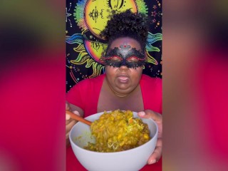 Caribbean Curry Chicken Mukbang | Riley de Leon