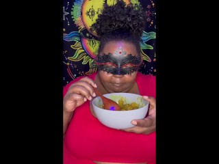 Caribbean Curry Chicken Mukbang | Riley de Leon