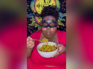 Caribbean Curry Chicken Mukbang | Riley de Leon