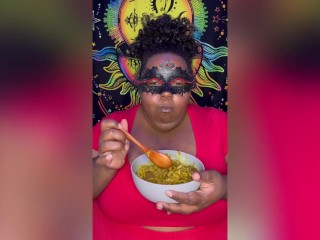 Caribbean Curry Chicken Mukbang | Riley de Leon