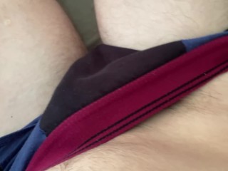 Masturbating and Cumshot on Knee Socks