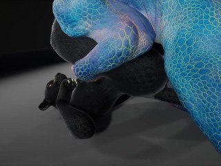 Hard sex orgy with furry beings from Wild Life