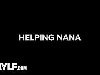 Step-Grandson Can't Resist His Slutty Step Nana's Pussy - PervNana Trailer