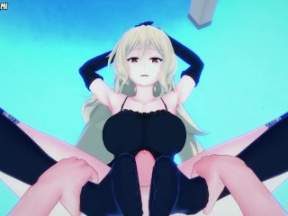 Celica Arfonia from Akashic Records of Bastard Magic Gives You A Footjob Hentai POV