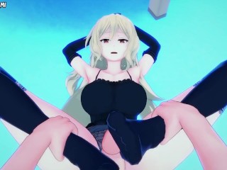 Celica Arfonia from Akashic Records of Bastard Magic Gives You A Footjob Hentai POV