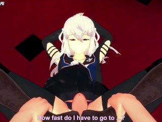 Skadi from Arknights Gives You A Footjob Hentai POV