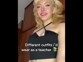 Do you like my outfit as a teacher?