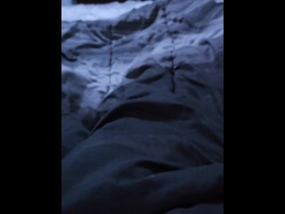 Too lazy to get up so i piss all over the bed