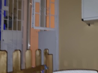 ALESSIA la VICINA guardona TROIA - (ITALIANO) Mostro il mio CAZZO DURO ENORME alla mia vicina