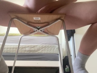 Discrete pussy rubbing during a meeeting