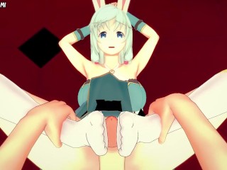 Shea Haulia from Arifureta Gives You A Footjob Hentai POV