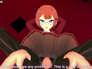 Rizu Ogata from We Never Learn Gives You A Footjob Hentai POV