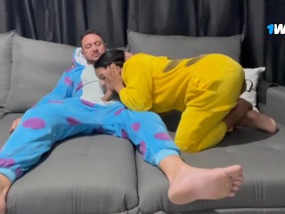 Muito frio em Floripa, nem tiramos o pijama para foder.